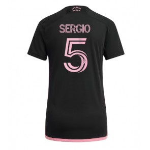 Inter Miami Sergio Busquets #5 Koszulka Wyjazdowych Kobiety 2023-24 Krótki Rękaw